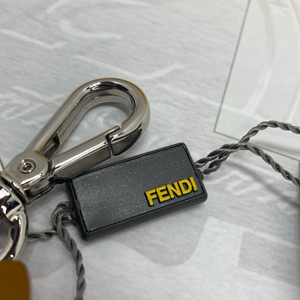 Authentic FENDI raccoon/squirrel keychain, new with tags box and COA - Picture 4 of 9